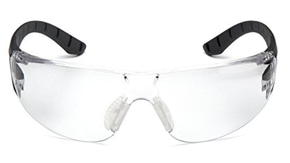Pyramex Endeavor Plus Safety Glass Black/Gray Frame With Foam Padding Clear H2MAX Anti-fog Lens - color: Black/Grey Frame, Clear Anti-fog Lens, style: Standard