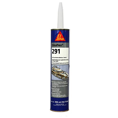 SIKA Sikaflex-291, Black, Fast Cure Marine Adhesive and Sealant, Polyurethane for Boats, Waterproof, Paintable, 10.1 fl. oz Cartridge - color: Black, size: 10.1 oz