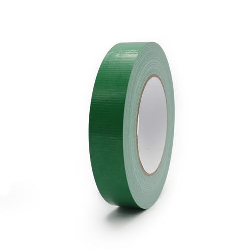 Duct Tape 1 Inch X 44 Yards, 8.5 mil Thickness, Heavy Duty Green Duct Tape, No Residue, Waterproof, Tear by Hand for Repairs, Industrial, Professional Use - color: Green, size: 1 inch X 44 Yards