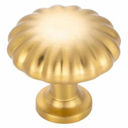 Brushed Gold Cabinet Knobs Gold Drawer Knobs, 10 Pack 1-1/4 Inch, 2510 Single Hole Cabinet Pulls for Kitchen Cabinets Drawers Bedroom Dresser Cupboard Bathroom Vanity - color: Brushed Gold, size: Single Hole