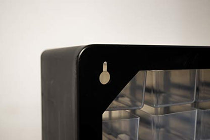 Homak Parts Organizer, Black, 39 Drawers - size: 39-Drawer