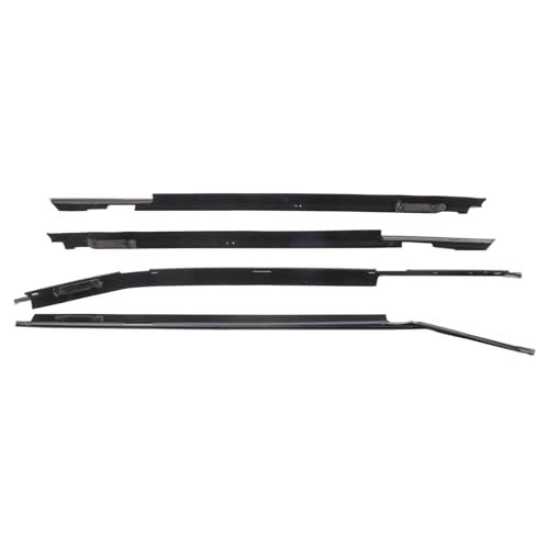 TRQ Door Window Belt Weatherstrip Kit Compatible with 1980-1990 Chevrolet Caprice 1980-1985 Impala Oldsmobile 98 Custom Cruiser Delta 88 1983-1986 Pontiac Parisienne