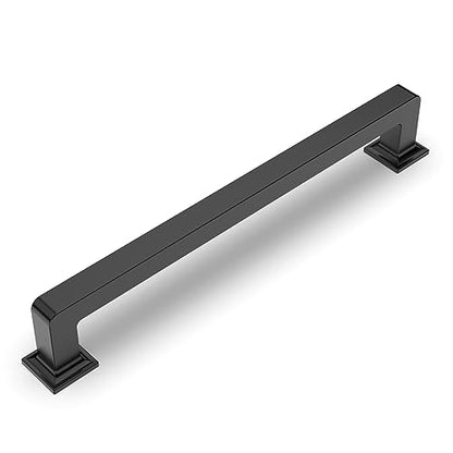 Amerdeco 10 Pack Matte Black Cabinet Pulls 6.3 Inch(160MM) Hole Centers Kitchen Cabinet Handles Cabinet Hardware Kitchen Handles for Cabinets Cupboard Handles Drawer Pulls ZH0019 - color: Matte Black, size: 6.25"/160MM Hole Center