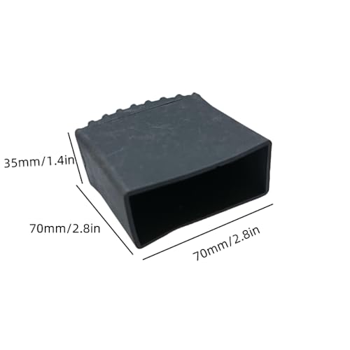 4Pcs Ladder Feet Mat Rubber Non Slip Extension Ladder Feet Pads Cover Ladder Feet Protector Replacement Ladder Accessories ， Black
