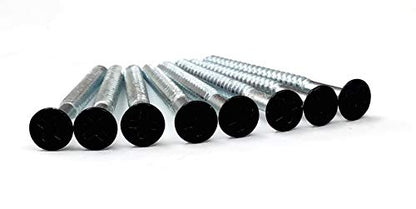 Hinge Outlet Wood Screws, Heavy-Duty Screws for Doors, Cabinets, Furniture & DIY Projects (Black, 9 X 2 1/4, 24 Pack) - color: Black