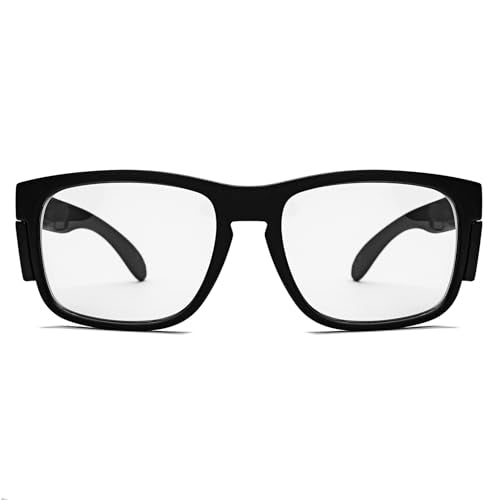 Z87Anti-Fog Photochromic Blue Light Blocking Safety GlassesUV400 Impact Resistant Protective Eyewear, for Men Women - color: Full Matte Black