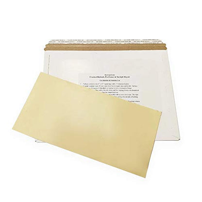 A.A Stick N Repair Cracked Bathtub, Pool Liner, Roof, Skylight, Vinyl Skirting, Siding Repair Kit (Tan) - color: Tan