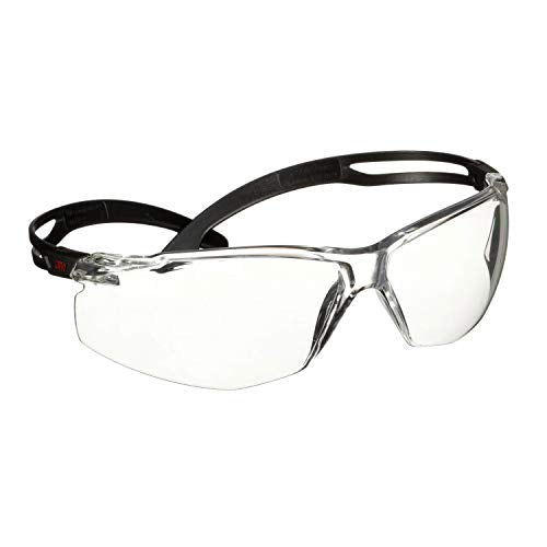 SecureFit 500 Series SF501SGAF-BLK, Black, Scotchgard Anti-Fog Coating, Clear AF-AS Lens