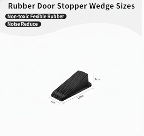 Door Stop for Bottom of Door, Non-Slip Security Door Stopper for Carpet