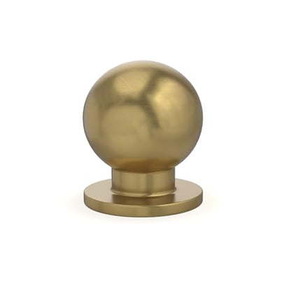 homdiy 30 Pack Champagne Bronze Cabinet Knobs, Round Satin Brass Drawer Dresser Handles Ball Metal Kitchen Hardware for Cupboard, 1 Inch - color: Champagne Bronze, size: 1 in(25mm)