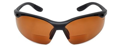 Calabria 91348 3 Pack Bulk Bifocal Safety Glasses +1.50 Copper Orange Men Women Wraparound Eye Protection Protective Eyewear - color: Copper Orange (3 Pack)
