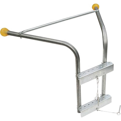 Tie Down Roof Zone Height Adjustable Roofing Standoff Safety Ladder Stabilizer w/Surface Protection | Quick Connect Assembly | Great for Residential/Commercial/Industrial