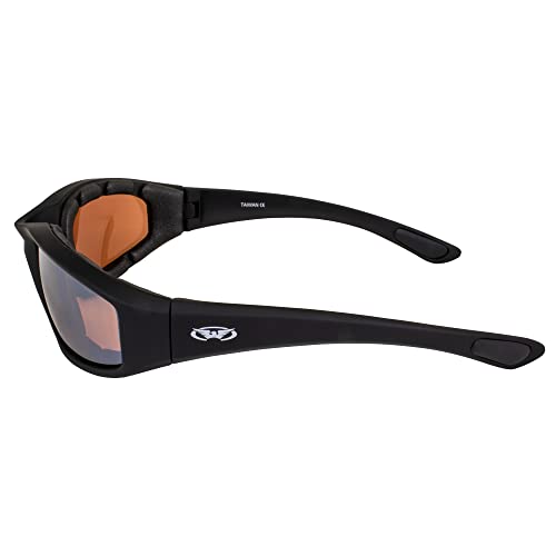 Global Vision Eyewear Kickback Sunglasses with EVA Foam - color: Driving Mirror Lens
