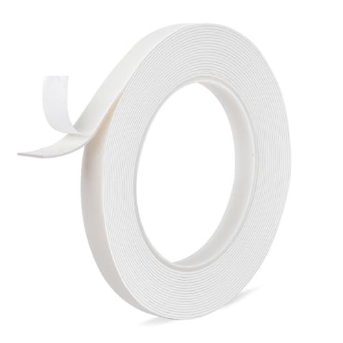 Hasaky Removable Double Sided Tape 18ft, Picutre Hanging Strips Damage Free,Heavy Duty Mounting Tape Wall Adhesive Strips for Poster Carpet Rug Art Craft Scrapbook - size: 0.39in X 20ft