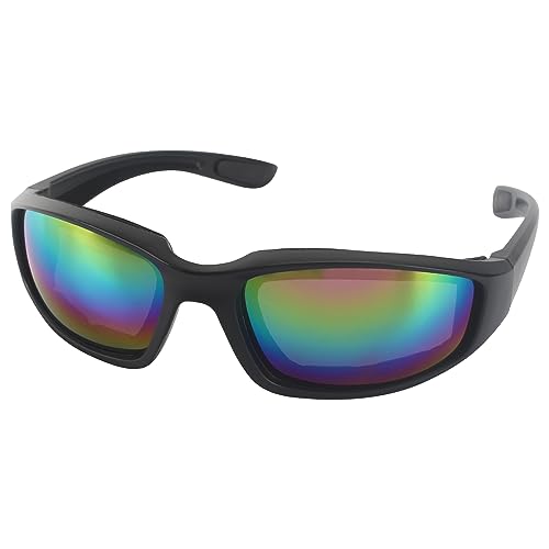 3 Pair Motorcycle Riding Glasses Padding Goggles UV Protection Dustproof Windproof Motorcycle Sunglasses for Outdoor Actives - color: 1 Pair Glasses/Color