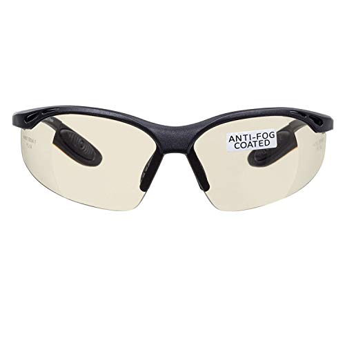 voltX 'Constructor' SAFETY READERS (MIRROR +2.5 Dioptre) Full Lens Reading Safety Glasses ANSI Z87.1+ & CE EN166F, Wraparound Style - Includes Safety Cord with headstop - UV400 anti fog coated lens - color: Mirror, size: +2.5 Dioptre