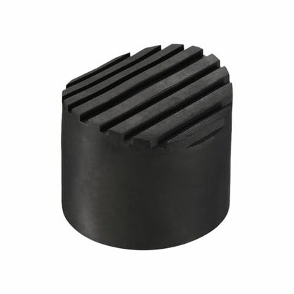 Universal Rubber Ladder Foot Mat with Corrugated Grip for 56–95mm OD Round Tubes (85mm / 3.35in) - size: 85mm / 3.35in