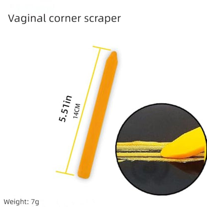 Professional 7-in-1 Caulking Tool Set, Silicone Sealant Finishing Kit with seam hook knife, Angle Scrapers, Plastic Scraper, Seam Tool for Kitchen, Bathroom, Window (orange)