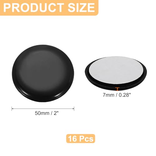 uxcell 24Pcs Plastic Furniture Sliders 1.97" Self-Adhesive Round Furniture Leg Protectors, Table Chairs Foot Cups Sliders Reusable Furnishing Movers for Hardwood Floors Tile Laminate - size: 1.97"