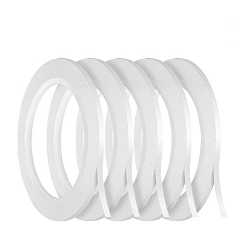 Kesote 5 Rolls Double Sided Tape for Crafts Scrapbooking, 1/8" Thin Double Sided Adhesive Tape, 82Ft Per Roll - size: 1/8 in