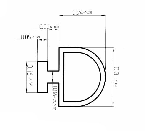 WRS Hollow Bulb Gasket Weatherstripping for Windows & Doors – Flexible Compression Seal Replacement, Weather-Resistant Gasket for Draft, Air & Moisture Control (24 ft Roll) - color: 24 Ft Roll - Hollow Bulb Gasket