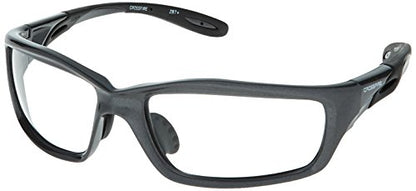 Crossfire 224 Safety Glasses - color: Clear Lens/Gray Pearl Frame, size: One Size