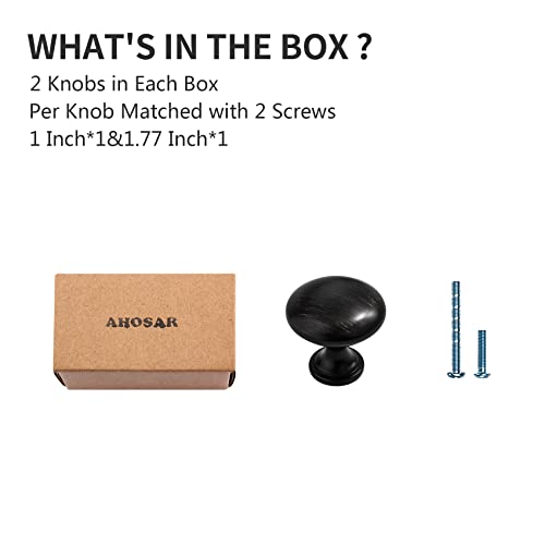 Kitchen Cabinet Knobs and Pulls Oil Rubbed Bronze Drawer Knobs Single Hole Closet Door Knobs Dresser Handles Furniture Knobs,2 Pack - color: Oil Rubbed Bronze, size: 2 Pack, style: Modern