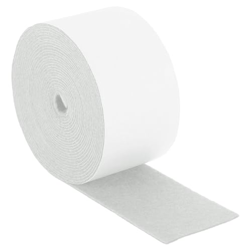 uxcell Felt Strips with Adhesive Backing, 2" x 177" x 0.06" Anti Scratch Furniture Felt Tapes Self-Stick Pads for Protecting Hardwood Floor, White - color: White, size: 2"x177"x0.06"