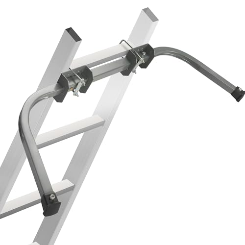 Rengue Ladder Stabilizer, Extension Ladder Standof for Roof Heavy Duty Wall Ladder Adjustable Accessory Safety Stability Easy Use 375 lbs Weight Ratin