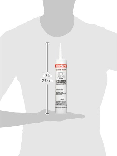 LOCTITE Automotive RTV Clear Silicone Adhesive – Indoor & Outdoor Sealant, Waterproof, Flexible, Protects Wiring - 300 ml, 1 Pack