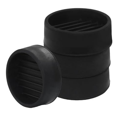 BokWin 1.5x1.5 Inch Round Rubber Furniture Pads (4 Pack) - Strong Grip Non Slip Cups, Secure Anti Slide Feet for Bed Couch Table Chair - Floor Protectors Stop Movement, Black - size: 1.5 x 1.5 inch