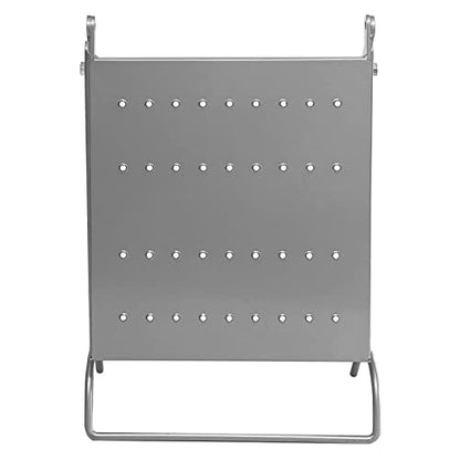 Ladder Platform Accessory - Work Tray for Tools, 400 lbs Capacity, Heavy Duty Ladder Accessory Universal Fit for Most Ladders (Silver)