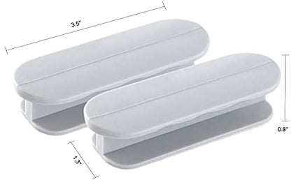 Self-Adhesive Pull Handles 4 Pack, Handle Helper for Kitchen Cabinet Knobs Drawer Window Sliding Closet Push Pull Helper Stick-on Handles (Grey) - color: Gray