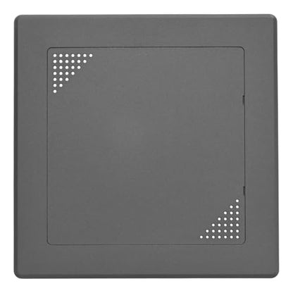 M METERXITY 1-Pack Access Panel for Drywall, 6x6 Inch Plastic Self Adhesive Wall Hole Cover Access Doors for Wiring Cable/Ceiling, Removable Plumbing Wall Panel [Black, Vented Square] - color: Black