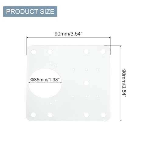 uxcell Cabinet Hinge Repair Plate, 2 Set 90mm/3.54" Stainless Steel Kitchen Cupboard Door Hinge Repair Plate Kit Includes Fixing Screws for Wooden Kitchen Cabinet Doors, White - color: White
