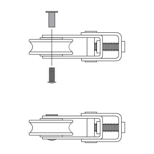 Prime-Line D 1799 1-1/2 In. Patio Door Roller Replacement Kit (2 Pack) - size: 1-1/2 in.