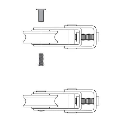 Prime-Line D 1799 1-1/2 In. Patio Door Roller Replacement Kit (2 Pack) - size: 1-1/2 in.