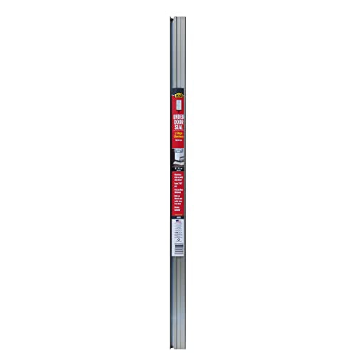 M-D Building Products 48998 36 in. Satin Nickel Aluminum L-Shape Screw-on Under Door Seal - color: Satin Nickel