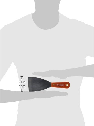 Warner 3" Full Flex Putty Knife, Carbon Steel Blade, Rosewood Series, 633 - size: 3 Inch, style: Full Flex