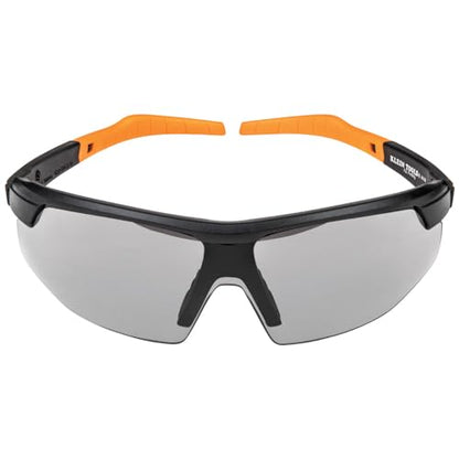 KLEIN TOOLS 60160 Safety Glasses, PPE Protective Eyewear with Semi Frame, Scratch Resistant and Anti-Fog, Gray Lens - color: Gray Lens, size: Single
