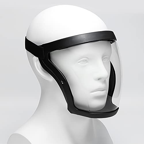 Super Protective Face Shield,Anti Fog Mask,Adult Clear Face Shield,Plastic Face Mask（Grey） - color: Grey