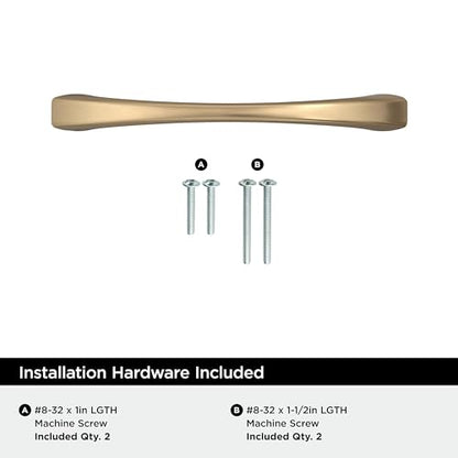 Amerock BP53003CZ Champagne Bronze Cabinet Pull | 3-3/4 inch (96mm) Center-to-Center Cabinet Hardware | Vaile | Furniture Hardware | Drawer Pull - color: Champagne Bronze, size: 3-3/4 inch (96mm) Center-to-Center, style: Single