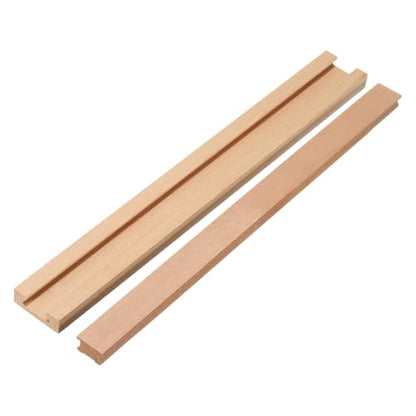 uxcell 1 Set Wooden Drawer Slides, Classic Wood Center Guide Track, Wood Drawer Glides Bottom Rails Replacement Kit, 20" (50 CM) - size: 20 Inch