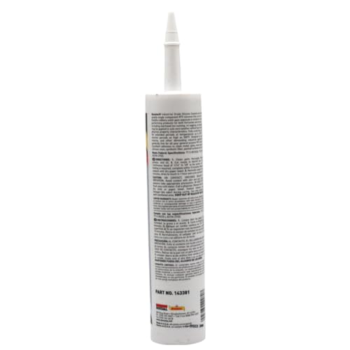 Dynatex 143381 Industrial Grade Silicone Sealant, Clear, Marine Caulk, 300ml Cartridge - Bonds, Seals, Protects - Waterproof, Weatherproof, Thermally and Electrically Insulating, Permanently Flexible