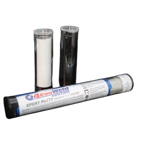 4EvaWeld, 90017, UltraMax Epoxy Putty for Metal and Plastic – 7" Black Repair Stick, 4 oz. Industrial Adhesive Filler
