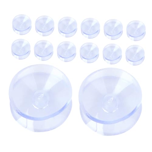 STOBOK 16pcs Table Top Bumper: Anti Slide and Scratch 20 Mm Transparent Non-Adhesive Rubber Pads for Table Top Spacer to Avoid The Movement of Glass - size: 2.00X2.00X1.00CM