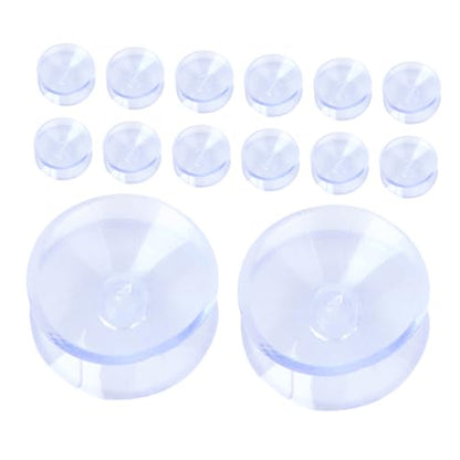 STOBOK 16pcs Table Top Bumper: Anti Slide and Scratch 20 Mm Transparent Non-Adhesive Rubber Pads for Table Top Spacer to Avoid The Movement of Glass - size: 2.00X2.00X1.00CM
