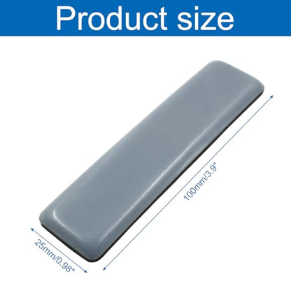 Bivethoi 10 Pcs Furniture Glide Rectangle, Self-Adhesive Sliders Pads Magic Sliders Floor Protectors Sofa Glides for Carpet, Wood & Ceramic Tile Floor(25 * 100mm) - size: 4" x 1", Rectangular