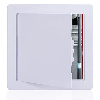 Plumbing Access Panel for Drywall 6 x 6 Inch Plastic Access Door Removable Wall Access Panel Ceiling Reinforced Hinged Durable White - size: 6 x 6 Inch