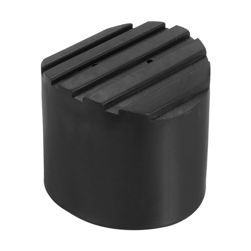PATIKIL Ladder Non Slip Feet 2.2"/56mm, 1Pcs Rubber Round Foot Protective Mat Cushion Replacement for Telescopic Folding Extension Ladder Protection, Black - color: 56mm